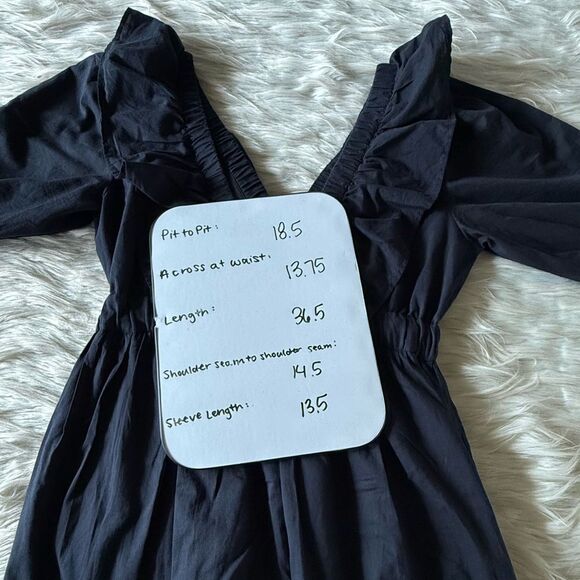 Madison Mathews Savannah Mini Dress in Black - Picture 6 of 7